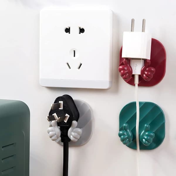 4-pak vægmonteret stikkontaktholder til oplader H[CO]