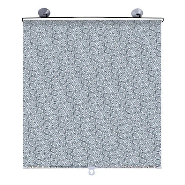 Multifunktionella Rullgardiner med Sugproppar Solskydd Mörkläggning Spikfri 58 * 125cm (grå) (FMY)