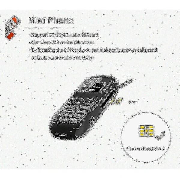 bluetooth Mini Mobiltelefon Ulåst Gsm Dialer Bm70 Hovedtelefon[co]