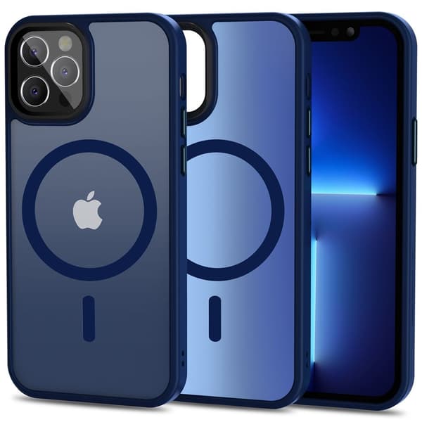 Tech-Protect iPhone 12 / 12 Pro Deksel MagMat MagSafe Matt Blå 50