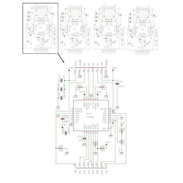 5 kpl A4988 Stepstick askelmoottorin ohjainmoduuli jäähdytyslevyllä 3d-tulostimelle Reprap sopiva