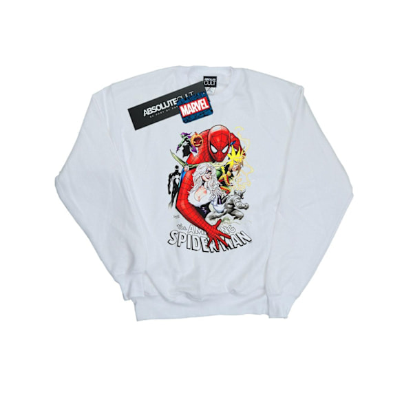 Marvel Spider-Man Skurker Cover Genser 3XL Hvit White 3XL