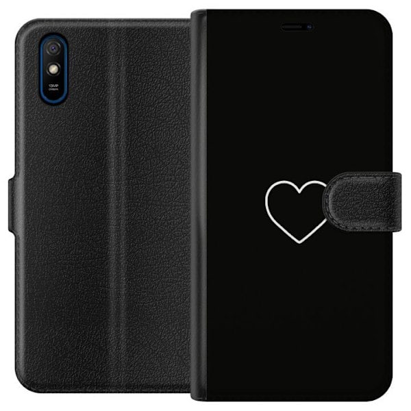 Xiaomi Redmi 9A Lompakkokotelo Sydän