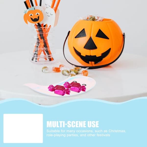 8 st Halloween Spökformade papperstallrikar temadekoration[CO]