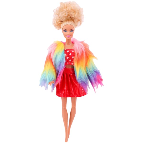 Dock Clothes Accessories Plush Vest Jacket + Skirt Set L367
