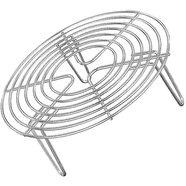 Rustfritt stål innlegg rist matlaging stativ damper innlegg kake rist rund dampende rack damper innlegg for matlaging gryter gryter