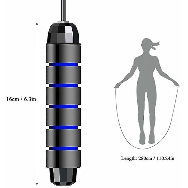 Bärbar hopprep med belastning, Healwe inomhusträning speciell Pvc hopprep