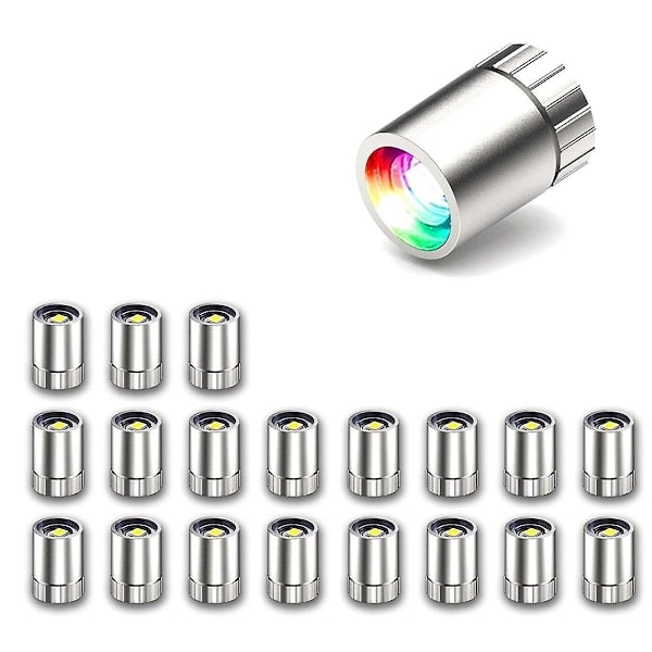 20 stk Mini LED-lamper, Små lamper til håndværk, Batteridrevne miniaturelamper, Lys (Flerfarvet skift)