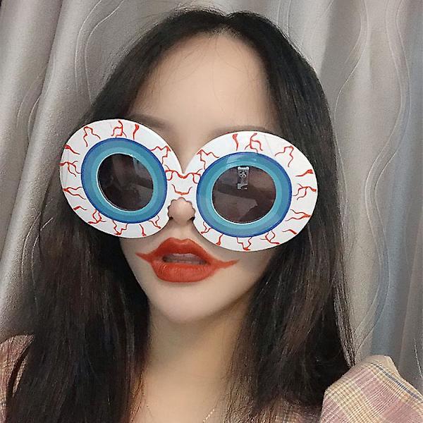 4 kpl Halloween-silmälaseja Uutuus Halloween-juhlalahjat Hauskat Halloween-juhlalasit Kehykset Halloween-lelulaseja Cosplay-rekvisiitta Halloweeniin