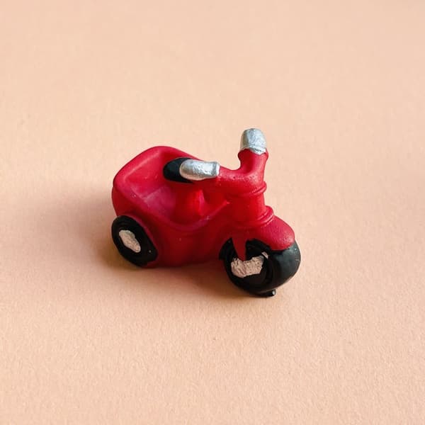 Dukkehus Miniaturmodel Resin Motorcykel RØD