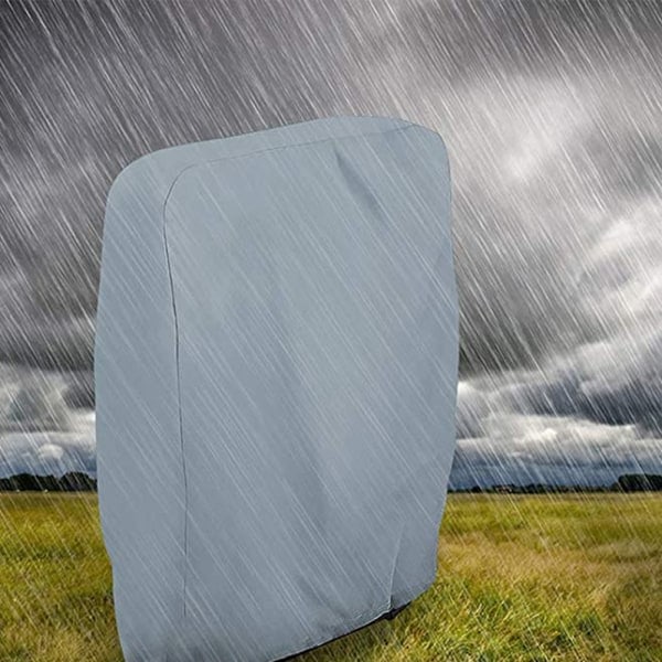 Udendørs Zero Gravity Cover Vandtæt Støvtæt Græsplæne Havemøbelovertræk All Weather Resistant - Grå