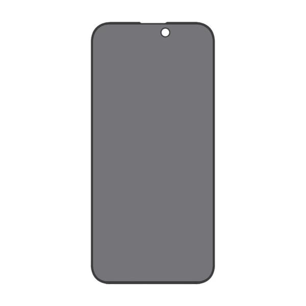 Näytönsuoja iPhone 15 Pro - Privacy 3D karkaistu lasi (ympäristö) 60