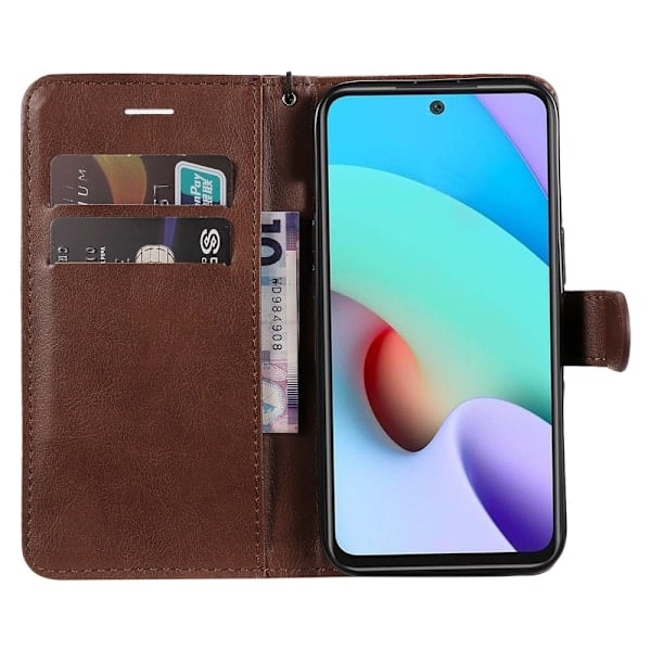 Xiaomi Redmi 10 Etui Solid Læder Brun