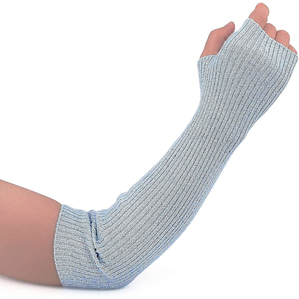 Cashmere-blandade armvärmare Vinter Fingerless Handskar Stickade Långärmade Vantar