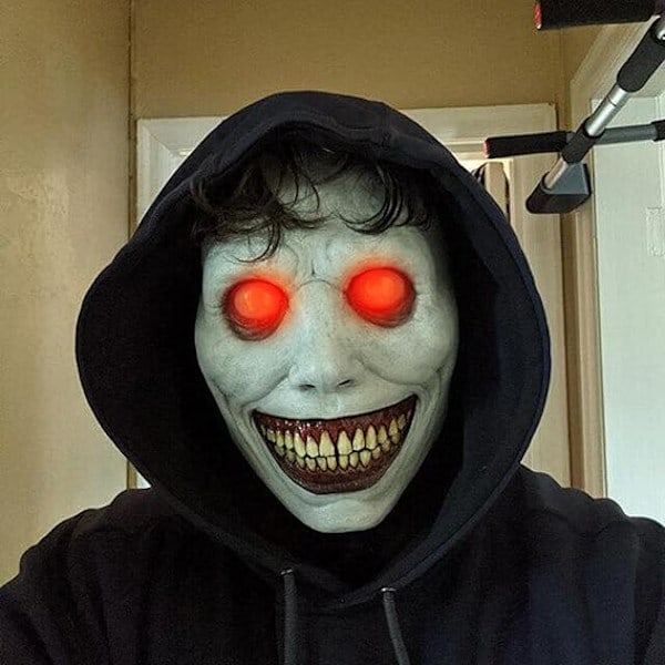 Läskig Halloweenmask för vuxna - Leende demoner, säckmasker Cosplay läskig Halloweenkostymrekvisita för Halloweenfest Karneval Cosplay(YSJ)