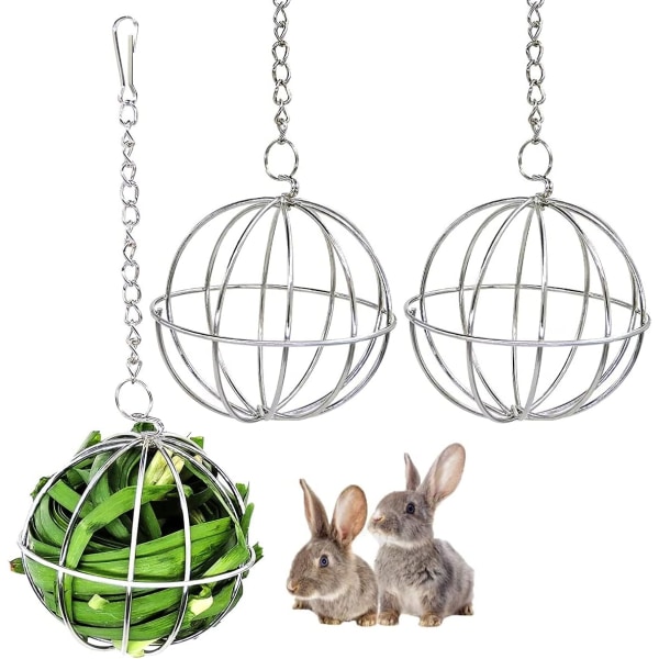 Pet Hay Ball, Rabbit Grass Ball Hay Feeder Ball med hängande