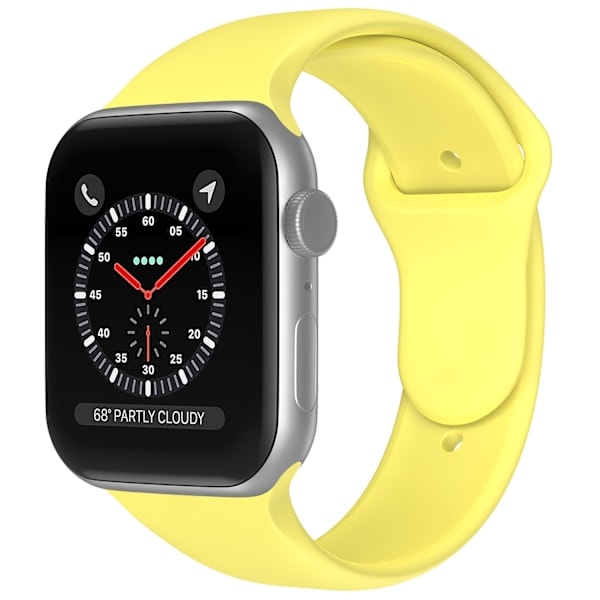 Apple Watch 38/40/41 mm Silikone Armbånd (S/M) Gul