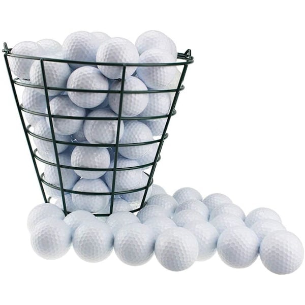 Golfbollshink i metall, tålig golfbollskorg, förvaringsbehållare för golfbollar, golftillbehör
