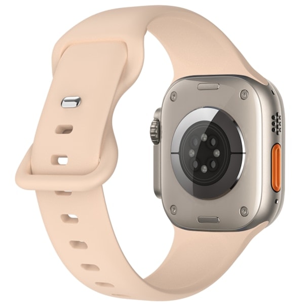 Silikonarmband Fjäril Apple Watch 42/44/45/49 mm (S/M) Sandrosa