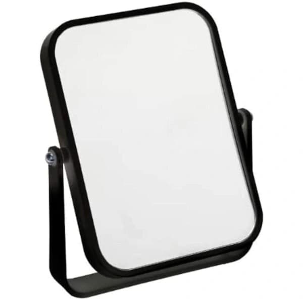 Fristående rese- eller badrumsspegel, svart 2-pack[CO]