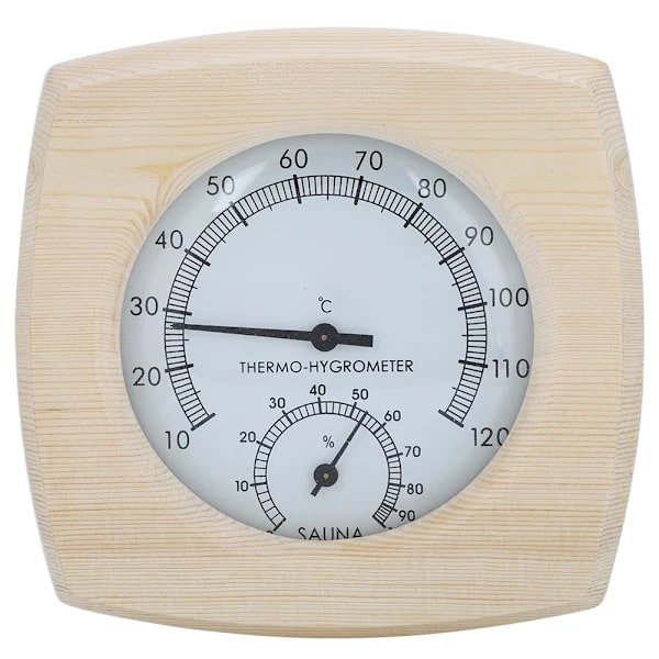Tre ThermoHygrometer Termometer Hygrometer for Badstue Tilbehør[CO]