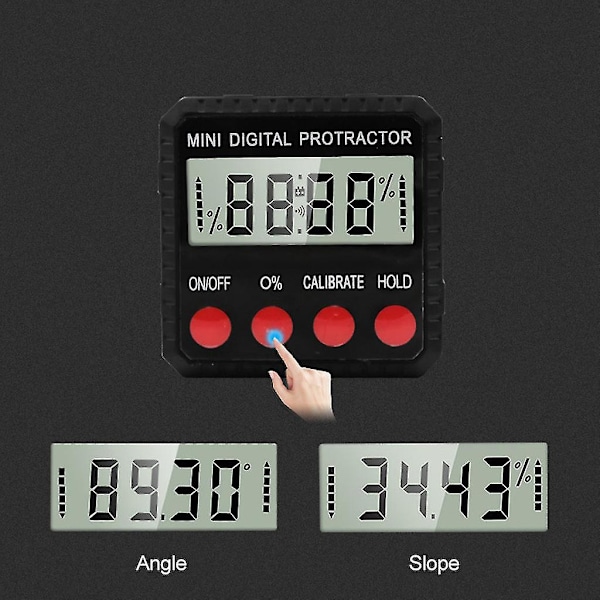 360 Måling Digital Inclinometer Digitalt Niveau Vinkelmålere Med Magnetisk Base Elektroniske Universelle Vinkelmålere