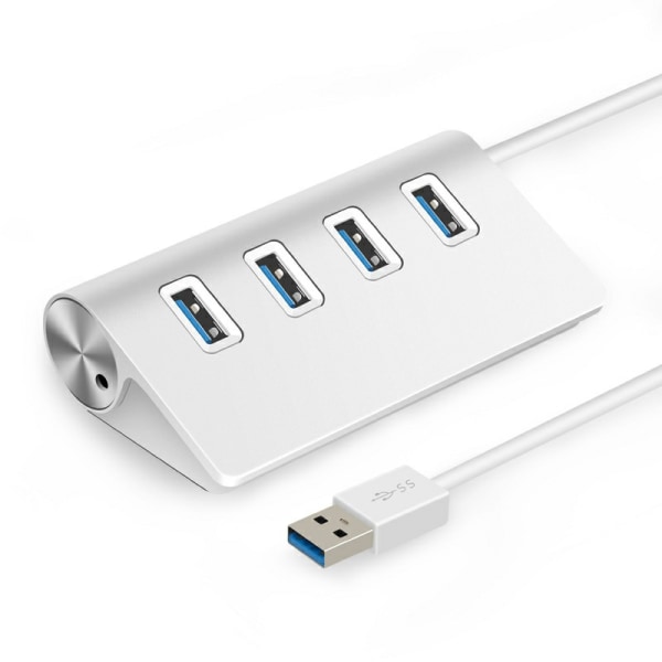 Aluminium 4 Port USB 3.0 Hub 5gbps hastighetsadapterkabel