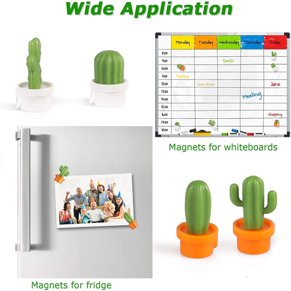 Starka magneter för kylskåp, 3D mini kylskåpsmagneter, 12:a