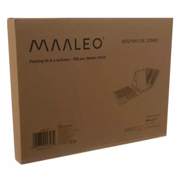 Målarset i resväska - 208 delar Maaleo 21645