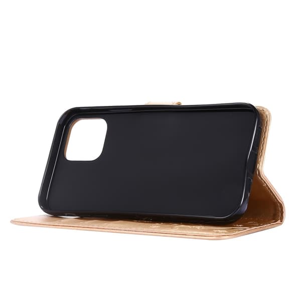 iPhone 12 / 12 Pro - Flower Case - Gold Gold Gold Guld