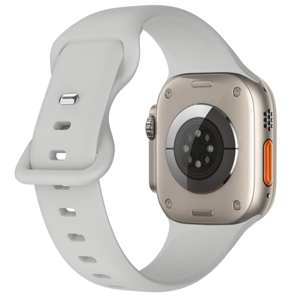 Silikonarmband Fjäril Apple Watch 41/40/38 mm (M/L) Grå