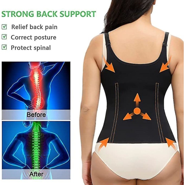 Corset Women's Waist Trainer Figure Shaping Abdominal Waist Shaper Black