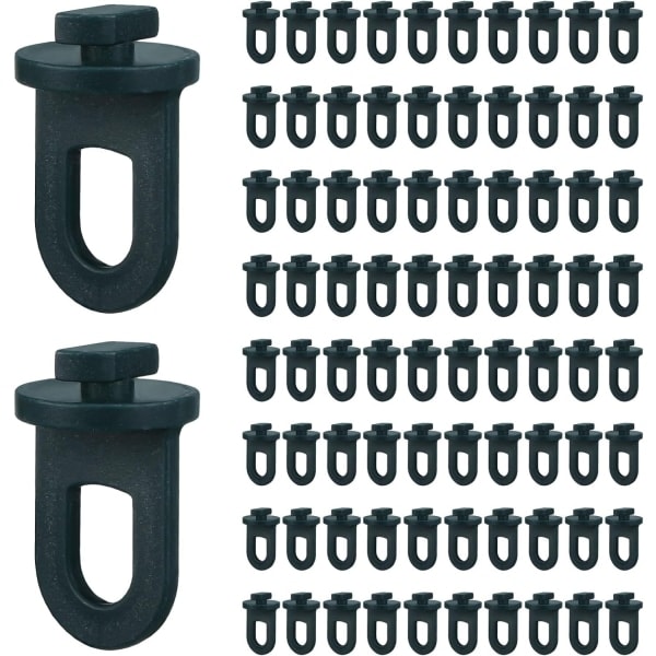 150 st Växthus Twist Clips Växthuskrokar Hängare Växthus Planteringsklämmor Krok Tillbehör för Aluminiumväxthus Värme
