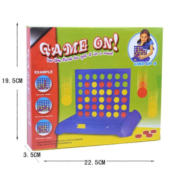 CONNECT 4 - Klassisk fire på rad-spill - Brettspill og leker for barn, gutter, jenter - Alder 6+