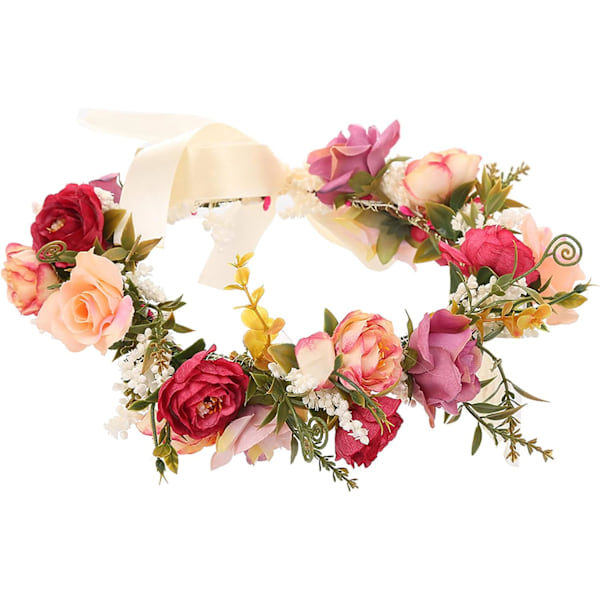 Blomsterkrans Blomsterpandebånd Guirlande Hårkrans Hår Guirlande Fl