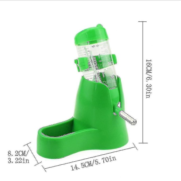 3 in 1 Hamsterin juomapulloteline 80 ml annostelija pohjahutulla pienille lemmikeille