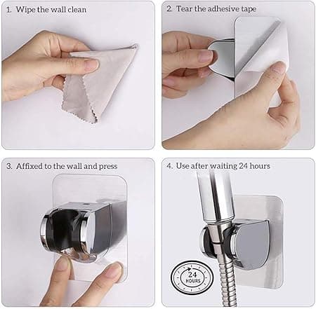 Shower Holder 1 pc Suction Cup Adjustable Shower Head 3M Waterproof Sticker No Drilling Bathroom Accessories