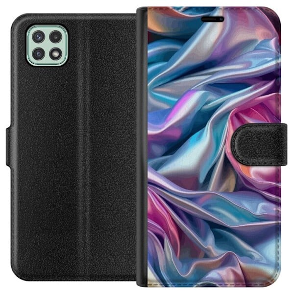 Samsung Galaxy A22 5G Lompakkokotelo Hohtava silkki