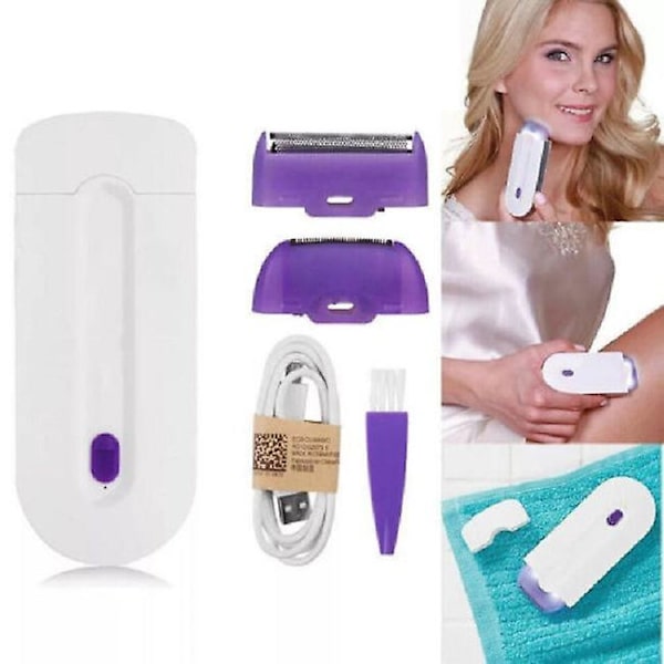 Karvanpoistaja, Silky Smooth Hair Eraser, Bald Baddie Hair Eraser, Ladattava Epilaattori Smooth Touch Hair Remover (1 kpl)