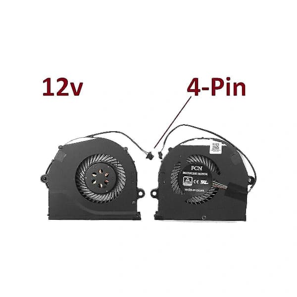 2 stk CPU + GPU Kjølevifte For Strix Gl503 Gl503v Gl503vd Fx503vd Fx503 12v[CO]