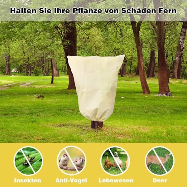 Vintervekst Frostbeskyttelse - Rivfast - 100 x 80 cm - Beige[CO]