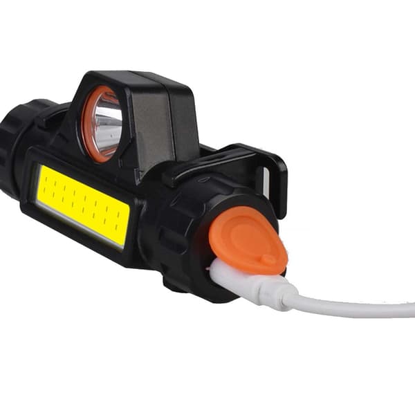 LED-otsalamppu Vedenpitävä 800lm COB XOG USB musta black