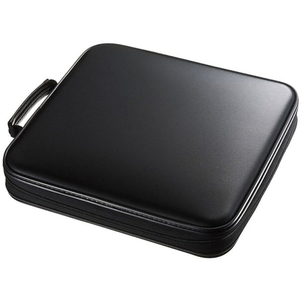 Stor DVD-taske Bærbar Disk Opbevaringstaske Praktisk CD-holder Pose Sort 30X28.5cmcm Sort 30X28.5cmcm