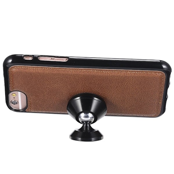 iPhone 6/7/8/SE (2020/2022) - 2in1 Magneetti/Lompakkokotelo - Ruskea Brown Ruskea