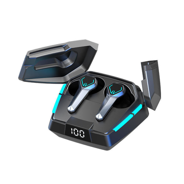Trådlösa Bluetooth-hörlurar 5.3 Gaminghörlurar med mikrofon och USB+PD Type-C-laddare 33W Ehuebsd för iPhone Samsung Huawei