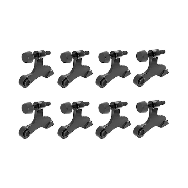 8pcs Hinge Pin Door Stopper Adjustable Heavy Duty Hinge With Black Rubber Bumper To Reduce Potentia