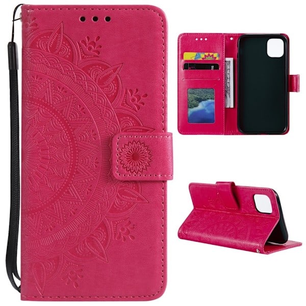 Xiaomi Mi 11 - Mandala Læder Etui - Rosa Pink Rosa