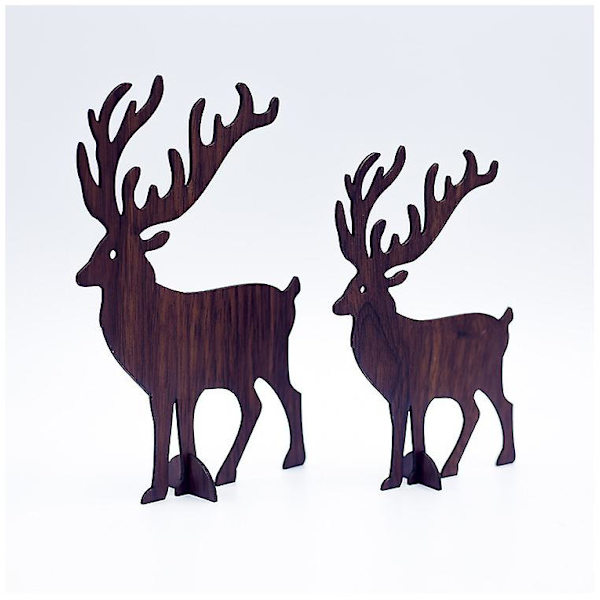 Juledekoration Træ Syning Jule Elk Ornamenter Kreative Træ Håndværk Ornamenter