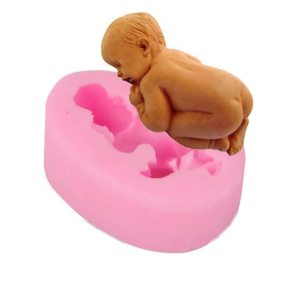 Sovande bebis form, silikon bakform sover baby - form