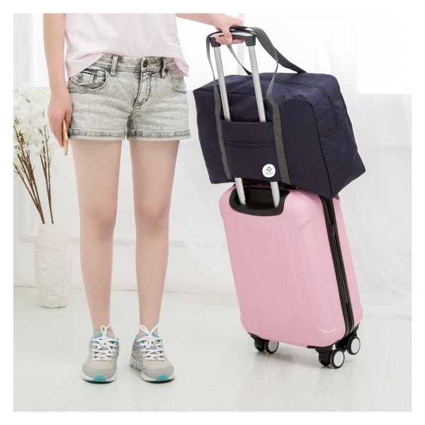 Easyjet Airlines kabinveske 45x36x20 Sammenleggbar reiseveske for under setet Holdall Tote Håndbagasje over natten for kvinner og menn 25L